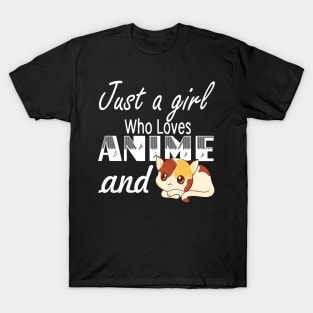 Anime and Cats Lover for Teen Manga kawaii Graphic Otaku T-Shirt